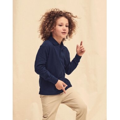 Fruit of the Loom 63-201-0 bērnu polo krekls ar garām piedurknēm 2 Fruit of the Loom 63-201-0 bērnu polo krekls ar garām piedurknēm 2