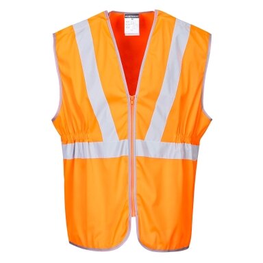 PORTWEST RT20 augstas redzamības veste ar garu rāvējslēdzēju