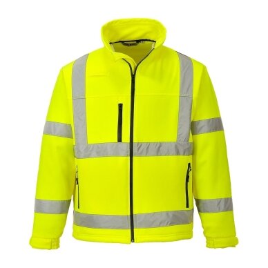 Augstas redzamības PORTWEST S424 softshell jaka 2