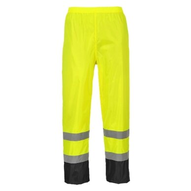 PORTWEST H444 klasiskās augstas redzamības kontrasta lietus bikses 1