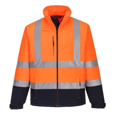 Augstas redzamības kontrastējoša PORTWEST S425 Softshell jaka