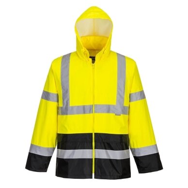 PORTWEST H443 augstas redzamības kontrastkrāsas lietus jaka 2