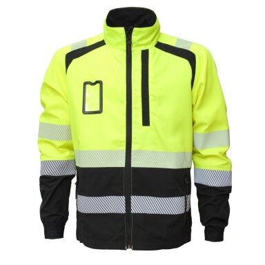 Darba jaka BoSafety JK-ORLANDO-RC-C2-0402 laba redzamība, HiVis dzeltena/melna