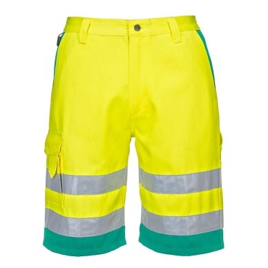 PORTWEST L043 augstas redzamības vieglie polikokvilnas šorti 1