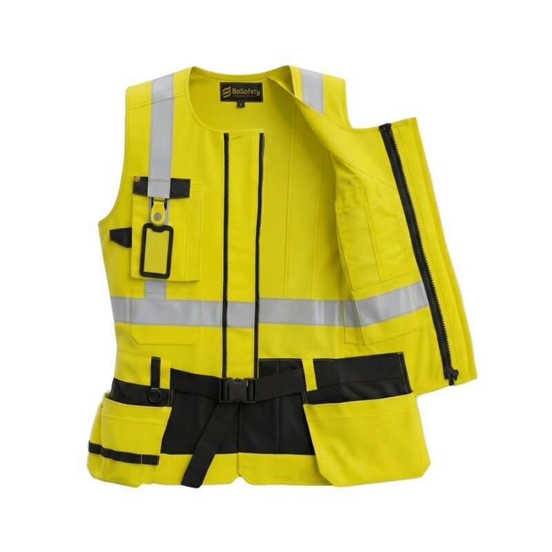 Augstas redzamības Bosafety TACTICAL darba veste 3