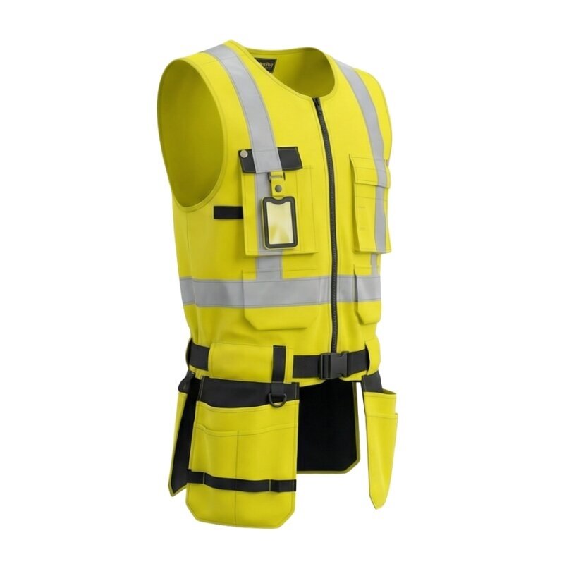 Augstas redzamības Bosafety TACTICAL darba veste 4