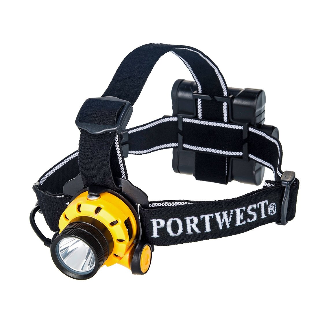 Īpaši jaudīgs PORTWEST PA64 galvā stiprināms lukturītis Īpaši jaudīgs PORTWEST PA64 galvā stiprināms lukturītis