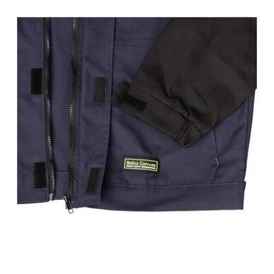 Švarkas BoSafety Baltic Canvas JK-CAN-0502, mėlynas / juodas 2