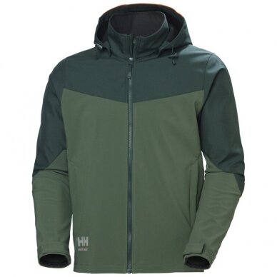 Jaka HELLY HANSEN Oxford Softshell, zaļš Jaka HELLY HANSEN Oxford Softshell, zaļš