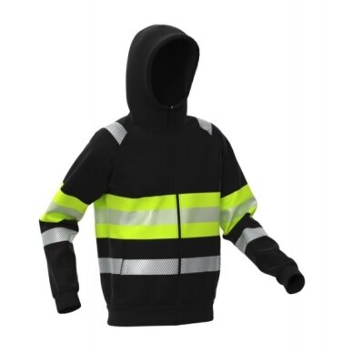 BoSafety FENIXPLUS-C1-0204 džemperis ar atstarojošām detaļām, paaugstinātu apkakli un kapuci 2 BoSafety FENIXPLUS-C1-0204 džemperis ar atstarojošām detaļām, paaugstinātu apkakli un kapuci 2