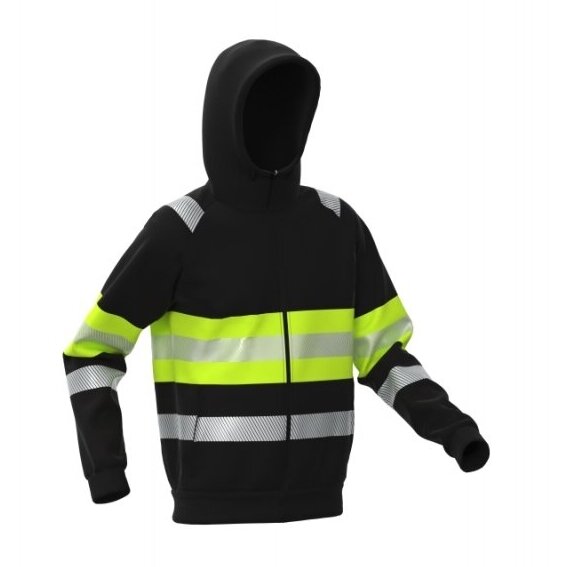 BoSafety FENIXPLUS-C1-0204 džemperis ar atstarojošām detaļām, paaugstinātu apkakli un kapuci 2 BoSafety FENIXPLUS-C1-0204 džemperis ar atstarojošām detaļām, paaugstinātu apkakli un kapuci 2