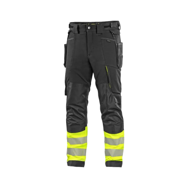 Bikses CXS NAOS HV, melnas/dzeltenas (stretch)
