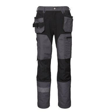Bikses BoSafety TR-FUSIONPLUS-2602 ar elastīgām detaļām un iekarināmām kabatām