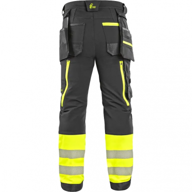 Kelnės CXS NAOS HV, juoda/geltona (tamprios) 1 Kelnės CXS NAOS HV, juoda/geltona (tamprios) 1