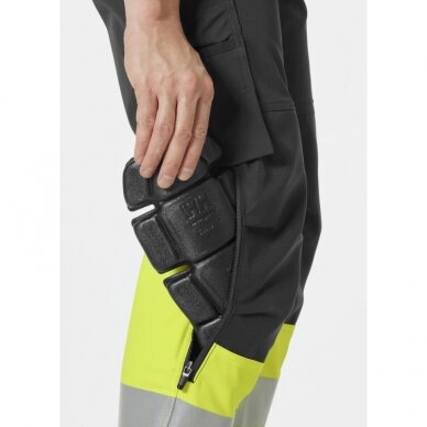 Kelnės su šviesą atspindinčiais elementais HELLY HANSEN Alna 4X CL 1, geltonos 3