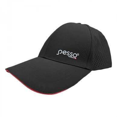 Cepure Pesso NEXUS melna/sarkana 1