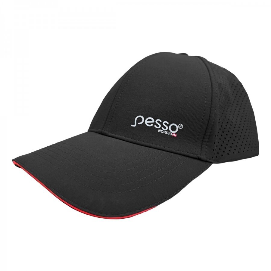 Cepure Pesso NEXUS melna/sarkana 1