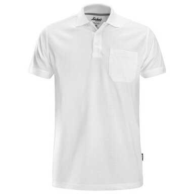 Klasiskais SNICKERS WORKWEAR 2708 polo krekls, balts