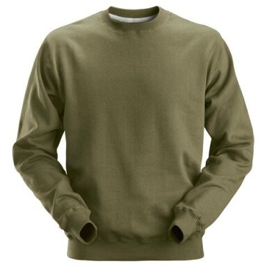 Klasisks kokvilnas džemperis SNICKERS WORKWEAR 2810, khaki