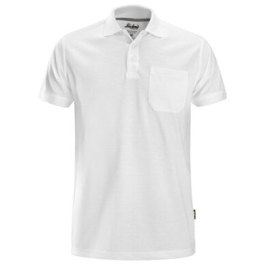 Klasiskais SNICKERS WORKWEAR 2708 polo krekls, balts