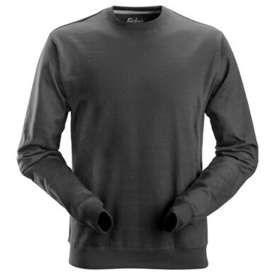 Klasisks kokvilnas džemperis SNICKERS WORKWEAR 2810, pelēks