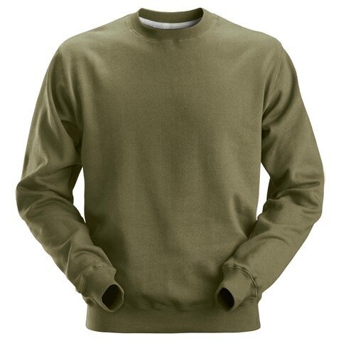 Klasisks kokvilnas džemperis SNICKERS WORKWEAR 2810, khaki Klasisks kokvilnas džemperis SNICKERS WORKWEAR 2810, khaki