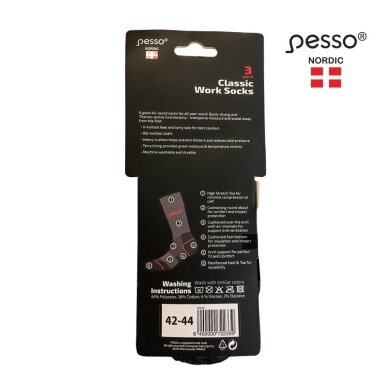 Medvilninės kojinės Pesso KOCOT , 3 poros Medvilninės kojinės Pesso KOCOT , 3 poros