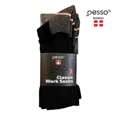 Kokvilnas zeķes Pesso KOCOT, 3 pāri
