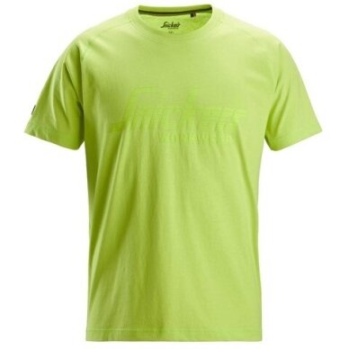 Kokvilnas SNICKERS WORKWEAR 2590 T-krekls ar logotipu, laims Kokvilnas SNICKERS WORKWEAR 2590 T-krekls ar logotipu, laims
