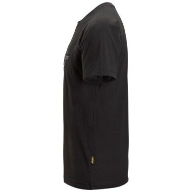 Kokvilnas SNICKERS WORKWEAR 2590 T-krekls ar logotipu, melns 2