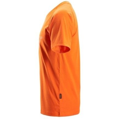 Kokvilnas SNICKERS WORKWEAR 2590 T-krekls ar logotipu, oranža 2