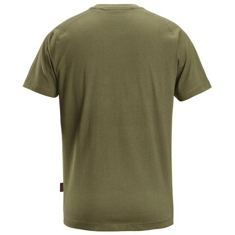 Kokvilnas SNICKERS WORKWEAR 2590 T-krekls ar logotipu, khaki 1 Kokvilnas SNICKERS WORKWEAR 2590 T-krekls ar logotipu, khaki 1