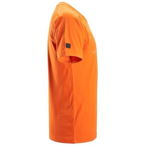 Kokvilnas SNICKERS WORKWEAR 2590 T-krekls ar logotipu, oranža 3