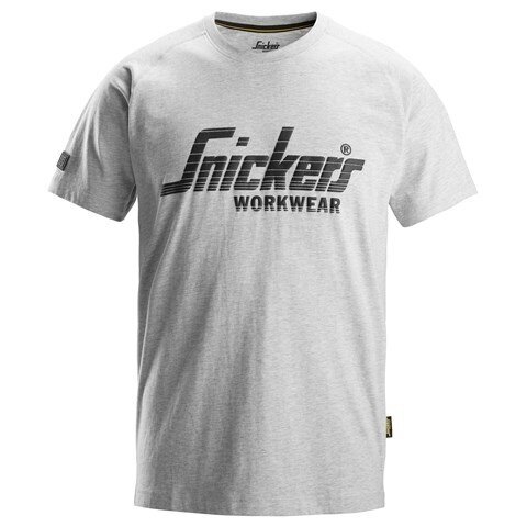 Kokvilnas SNICKERS WORKWEAR 2590 T-krekls ar logotipu, pelēks Kokvilnas SNICKERS WORKWEAR 2590 T-krekls ar logotipu, pelēks