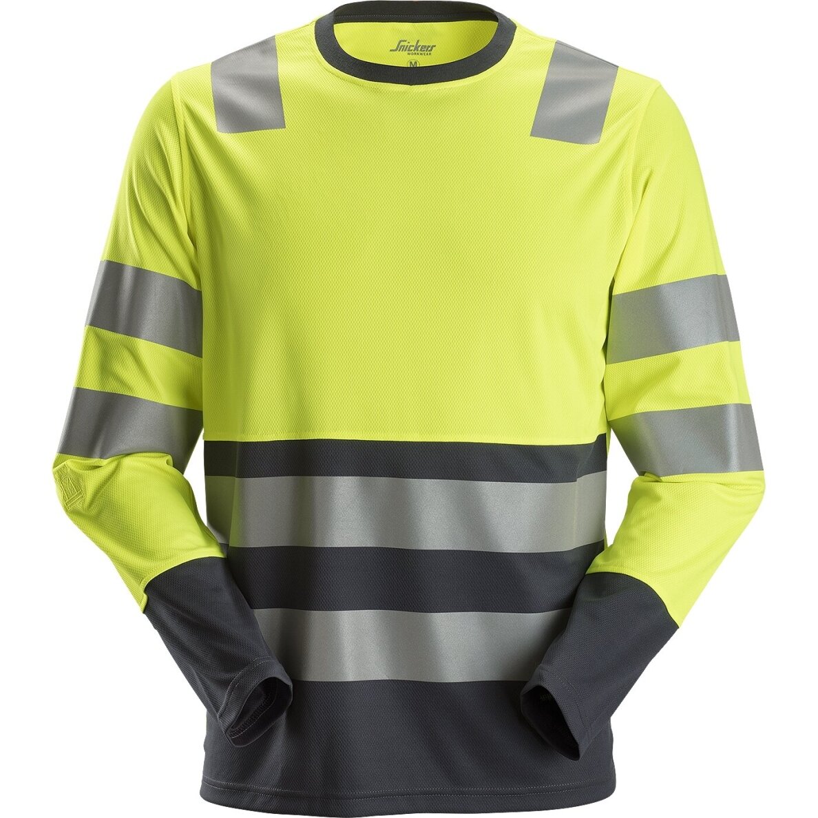 Krekls ar garām piedurknēm AllroundWork Hi-Vis SNICKERS WORKWEAR, 2. klase