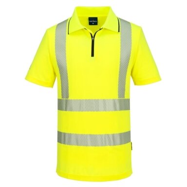 PORTWEST KX302 augstas redzamības polo krekls ar rāvējslēdzēju