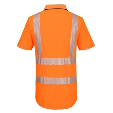 PORTWEST KX302 augstas redzamības polo krekls ar rāvējslēdzēju 2