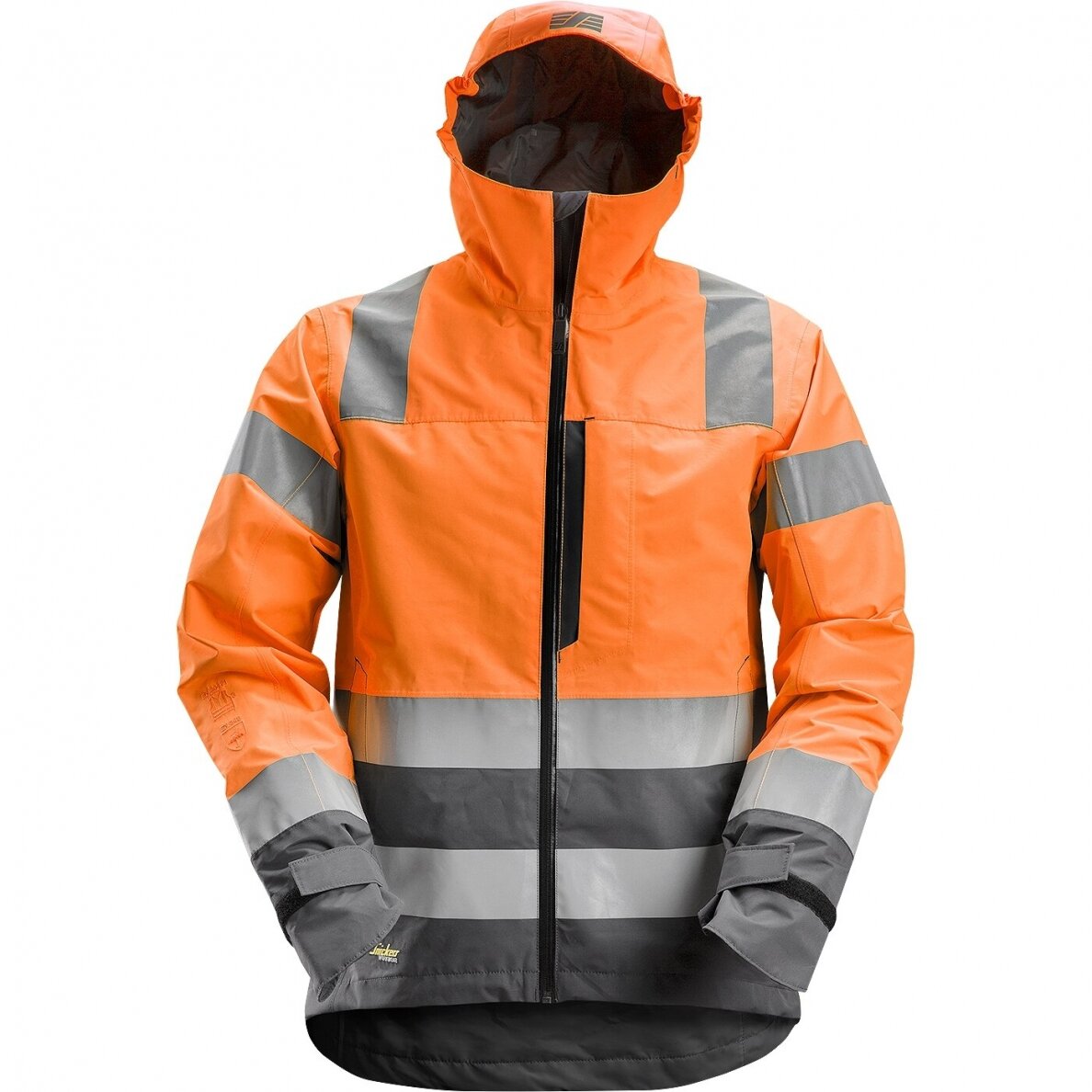 Lietusmētelis AllroundWork Hi-Vis SNICKERS WORKWEAR, 3. klase, Lietusmētelis AllroundWork Hi-Vis SNICKERS WORKWEAR, 3. klase,