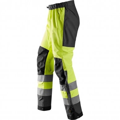 Lietaus kelnės AllroundWork Hi-Vis SNICKERS WORKWEAR, klasė 2 3 Lietaus kelnės AllroundWork Hi-Vis SNICKERS WORKWEAR, klasė 2 3