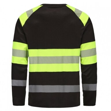 Marškinėliai ilgomis rankovėmis PESSO Hi-vis, juodi Marškinėliai ilgomis rankovėmis PESSO Hi-vis, juodi