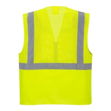 PORTWEST C496 augstas redzamības sieta vadītāja veste 3