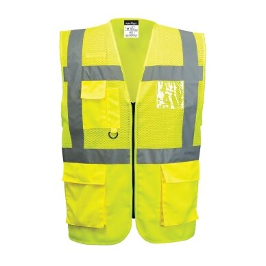 PORTWEST C496 augstas redzamības sieta vadītāja veste 2