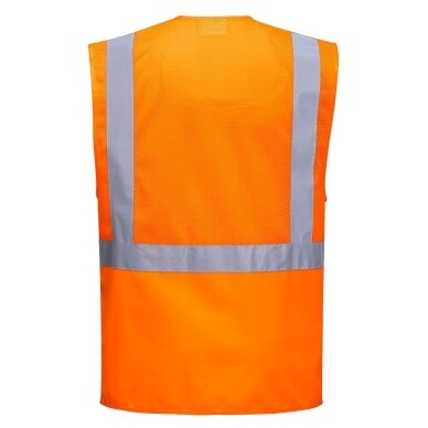 PORTWEST C496 augstas redzamības sieta vadītāja veste 1