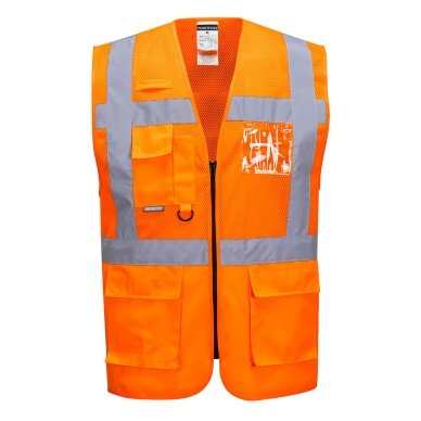PORTWEST C496 augstas redzamības sieta vadītāja veste