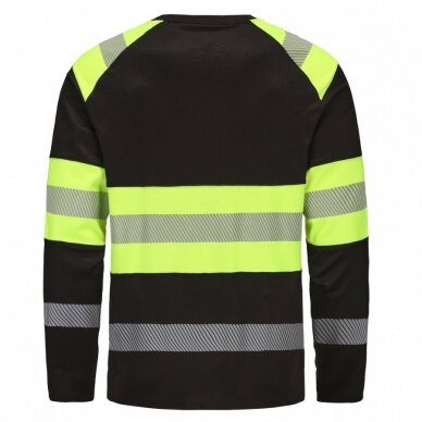 Krekls ar garām piedurknēm PESSO Hi-vis, melns 1