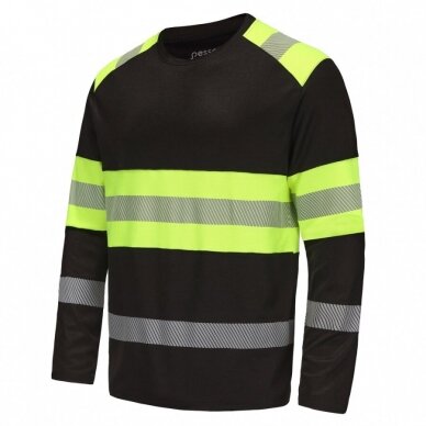 Krekls ar garām piedurknēm PESSO Hi-vis, melns 9 Krekls ar garām piedurknēm PESSO Hi-vis, melns 9