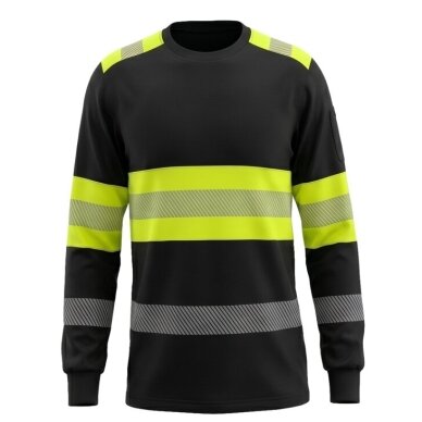 Krekls ar garām piedurknēm BoSafety RICO LONG Hi vis, C1 klase