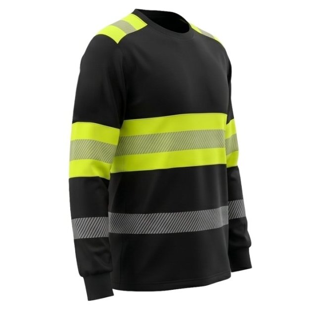 Krekls ar garām piedurknēm BoSafety RICO LONG Hi vis, C1 klase 3