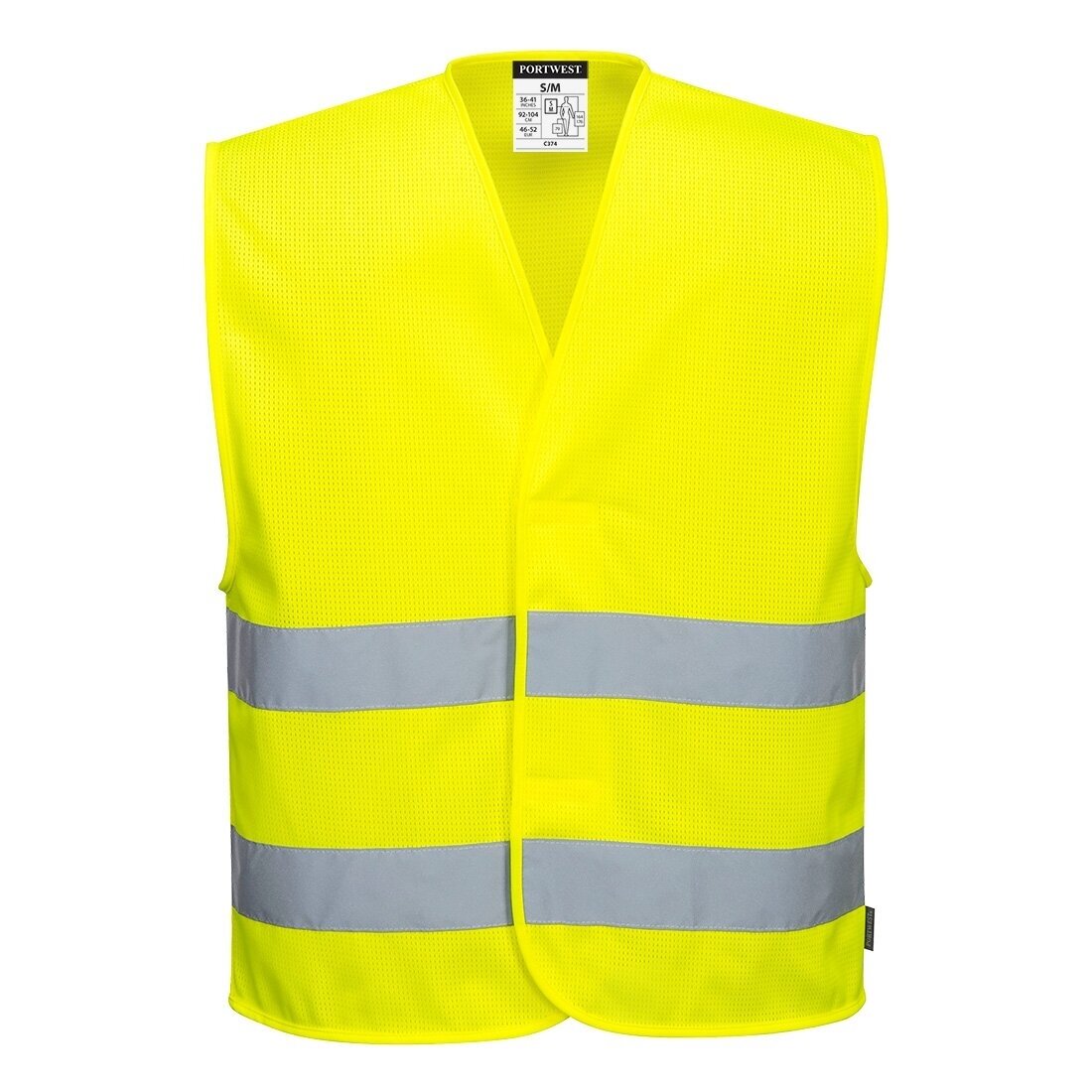 PORTWEST C374 augstas redzamības divsvītru veste