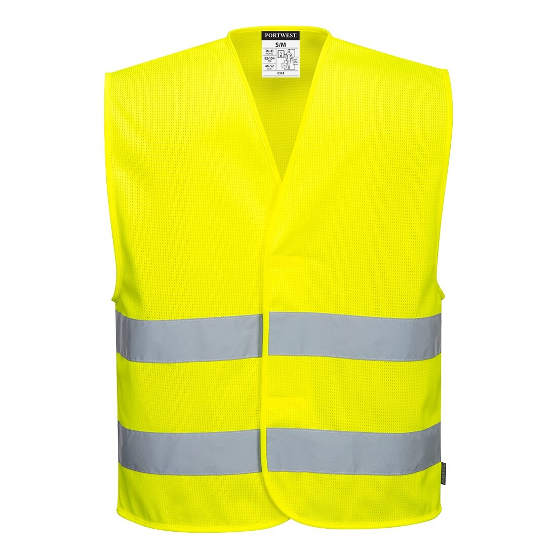 PORTWEST C374 augstas redzamības divsvītru veste 5